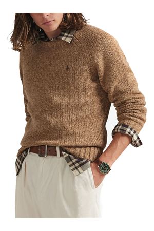 Camel brown long-sleeve sweater RALPH LAUREN | 710982142002BROWN